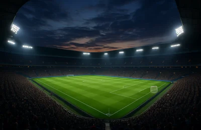 Fussballstadion als Symbol für die angebotenen Wettmärkte